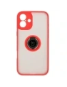 Buy Bizon Case Hybrid Ring Apple iPhone 16 Plus smoky with a red frame - BIZ7107 - {ean13} - Home Screen Store Europe