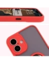 Buy Bizon Case Hybrid Ring Apple iPhone 16 Plus smoky with a red frame - BIZ7107 - {ean13} - Home Screen Store Europe
