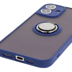 Kup Bizon Case Hybrid Ring Apple iPhone 16 Plus fumuriu cu un cadru albastru marin - BIZ7108 - {ean13} - Sklep Home Screen