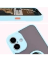 Kup Bizon Case Hybrid Ring Apple iPhone 16 Plus fumuriu cu un cadru de culoare albastru deschis - BIZ7109 - {ean13} - Sklep Home Screen