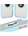 Kup Bizon Case Hybrid Ring Apple iPhone 16 Plus fumuriu cu un cadru de culoare albastru deschis - BIZ7109 - {ean13} - Sklep Home Screen