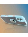 Kup Etui s úchytem na palec Bizon Case Hybrid Ring do Apple iPhone 16 Plus kouřové s jasně modrým rámečkem - BIZ7109 - {ean13} - Sklep Home Screen