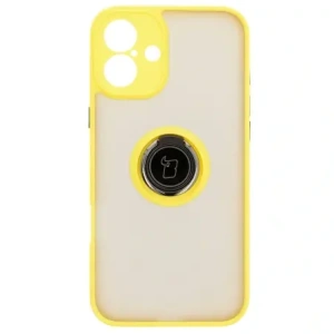 Kup Bizon Case Hybrid Ring Apple iPhone 16 Plus fumuriu cu un cadru galben - BIZ7110 - {ean13} - Sklep Home Screen