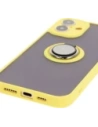Kup Bizon Case Hybrid Ring Apple iPhone 16 Plus fumuriu cu un cadru galben - BIZ7110 - {ean13} - Sklep Home Screen