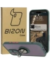 Kup Etui z uchwytem na palec Bizon Case Hybrid Ring do Apple iPhone 16 przydymione z ciemnozieloną ramką - BIZ7111 - {ean13} - Sklep Home Screen