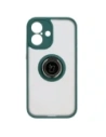Kup Etui z uchwytem na palec Bizon Case Hybrid Ring do Apple iPhone 16 przydymione z ciemnozieloną ramką - BIZ7111 - {ean13} - Sklep Home Screen