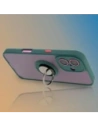 Kup Bizon Case Hybrid Ring Apple iPhone 16 rauchig mit einem dunkelgrünen Rahmen - BIZ7111 - {ean13} - Sklep Home Screen