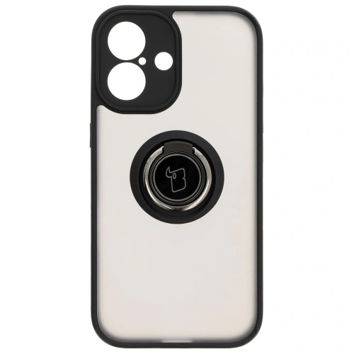 Kup Bizon Case Hybrid Ring Apple iPhone 16 fumuriu cu un cadru negru - BIZ7112 - {ean13} - Sklep Home Screen
