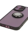 Kup Bizon Case Hybrid Ring Apple iPhone 16 fumuriu cu un cadru negru - BIZ7112 - {ean13} - Sklep Home Screen