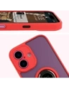 Kup Bizon Case Hybrid Ring Apple iPhone 16 fumuriu cu un cadru roșu - BIZ7113 - {ean13} - Sklep Home Screen