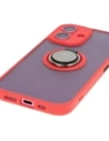 Buy Bizon Case Hybrid Ring Apple iPhone 16 smoky with a red frame - BIZ7113 - {ean13} - Home Screen Store Europe
