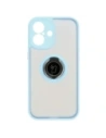 Buy Bizon Case Hybrid Ring Apple iPhone 16 smoky with a light blue frame - BIZ7115 - {ean13} - Home Screen Store Europe