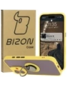 Kup Bizon Case Hybrid Ring Apple iPhone 16 fumurie cu un cadru galben - BIZ7116 - {ean13} - Sklep Home Screen