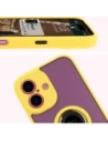 Buy Bizon Case Hybrid Ring Apple iPhone 16 smoky with a yellow frame - BIZ7116 - {ean13} - Home Screen Store Europe