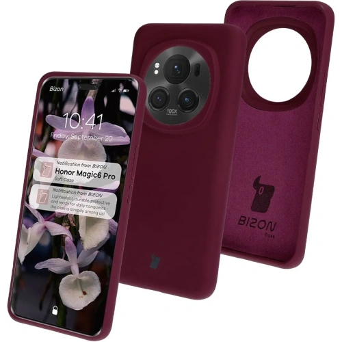 Kup Silikonowe etui Bizon Soft Case do Honor Magic6 Pro ciemnofioletowe - BIZ7117 - {ean13} - Sklep Home Screen