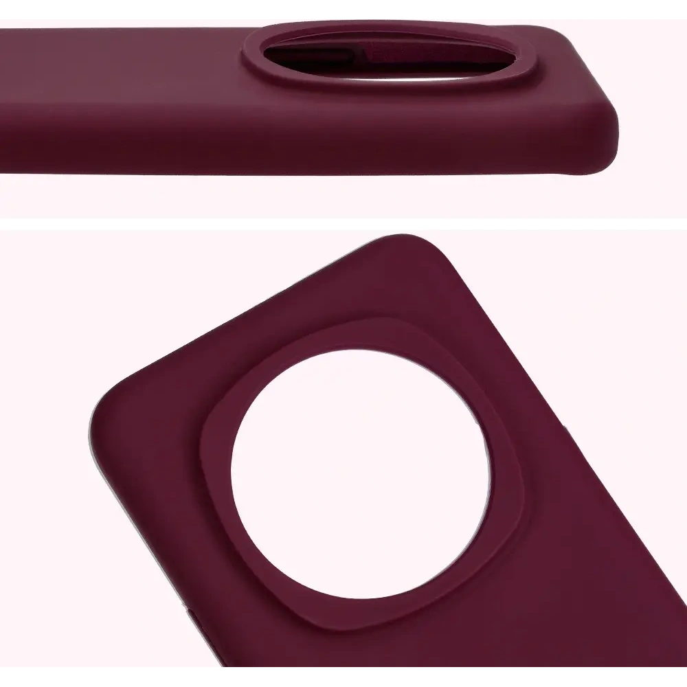 Silikonowe etui Bizon Soft Case do Honor Magic6 Pro ciemnofioletowe