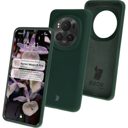 Kup Silikonowe etui Bizon Soft Case do Honor Magic6 Pro ciemnozielone - BIZ7118 - {ean13} - Sklep Home Screen