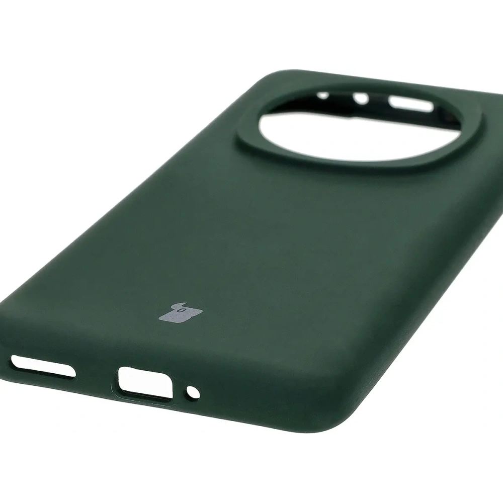 Silikonowe etui Bizon Soft Case do Honor Magic6 Pro ciemnozielone