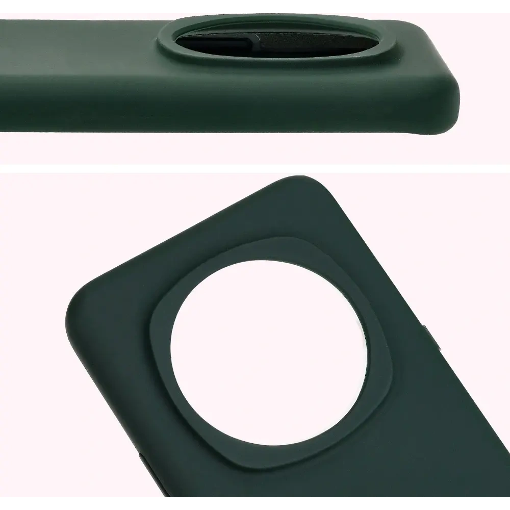 Silikonowe etui Bizon Soft Case do Honor Magic6 Pro ciemnozielone