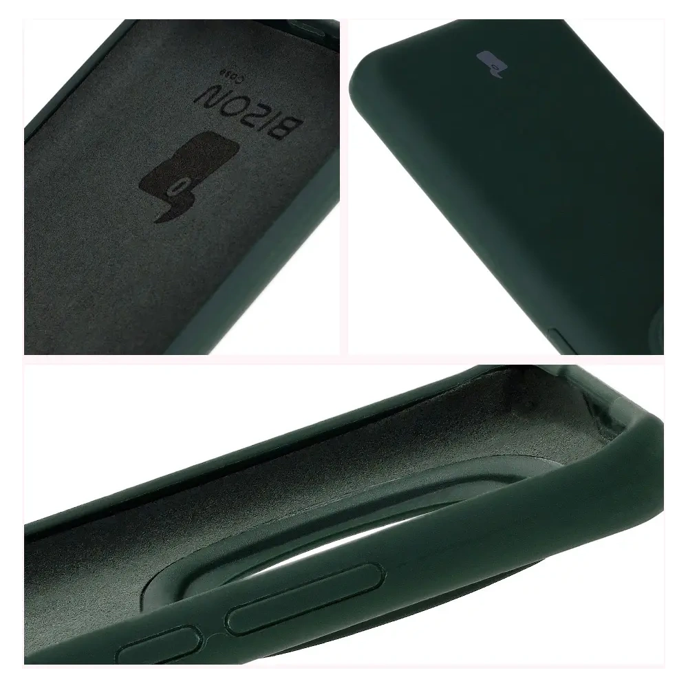 Silikonowe etui Bizon Soft Case do Honor Magic6 Pro ciemnozielone