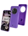 Silikonowe etui Bizon Soft Case do Honor Magic6 Pro fioletowe