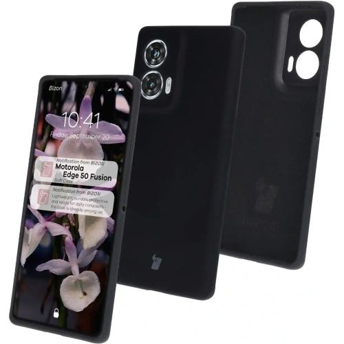 Kup Silikonowe etui Bizon Soft Case do Motorola Edge 50 Fusion czarne - BIZ7124 - {ean13} - Sklep Home Screen