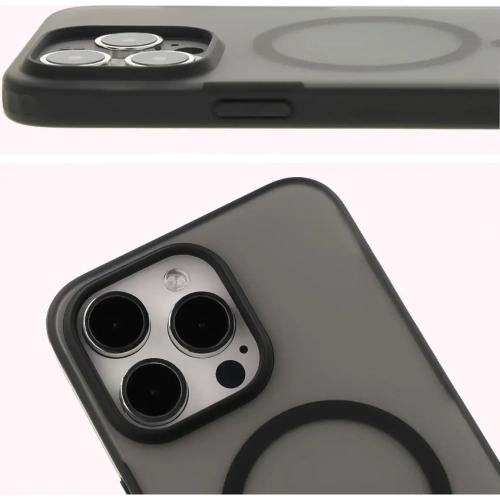 Buy Bizon Case MatteO Apple iPhone 15 Pro Max transparent with black frame - BIZ7127 - {ean13} - Home Screen Store Europe