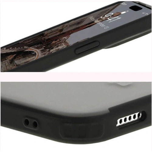 Kup Bizon Case MatteO Apple iPhone 15 Pro Max transparent mit schwarzem Rahmen - BIZ7127 - {ean13} - Sklep Home Screen