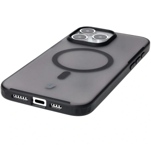 Kup Etui z pierścieniem magnetycznym Bizon Case MatteO do Apple iPhone 15 Pro Max poloprůhledné s černým rámem - BIZ7127 - {ean13} - Sklep Home Screen