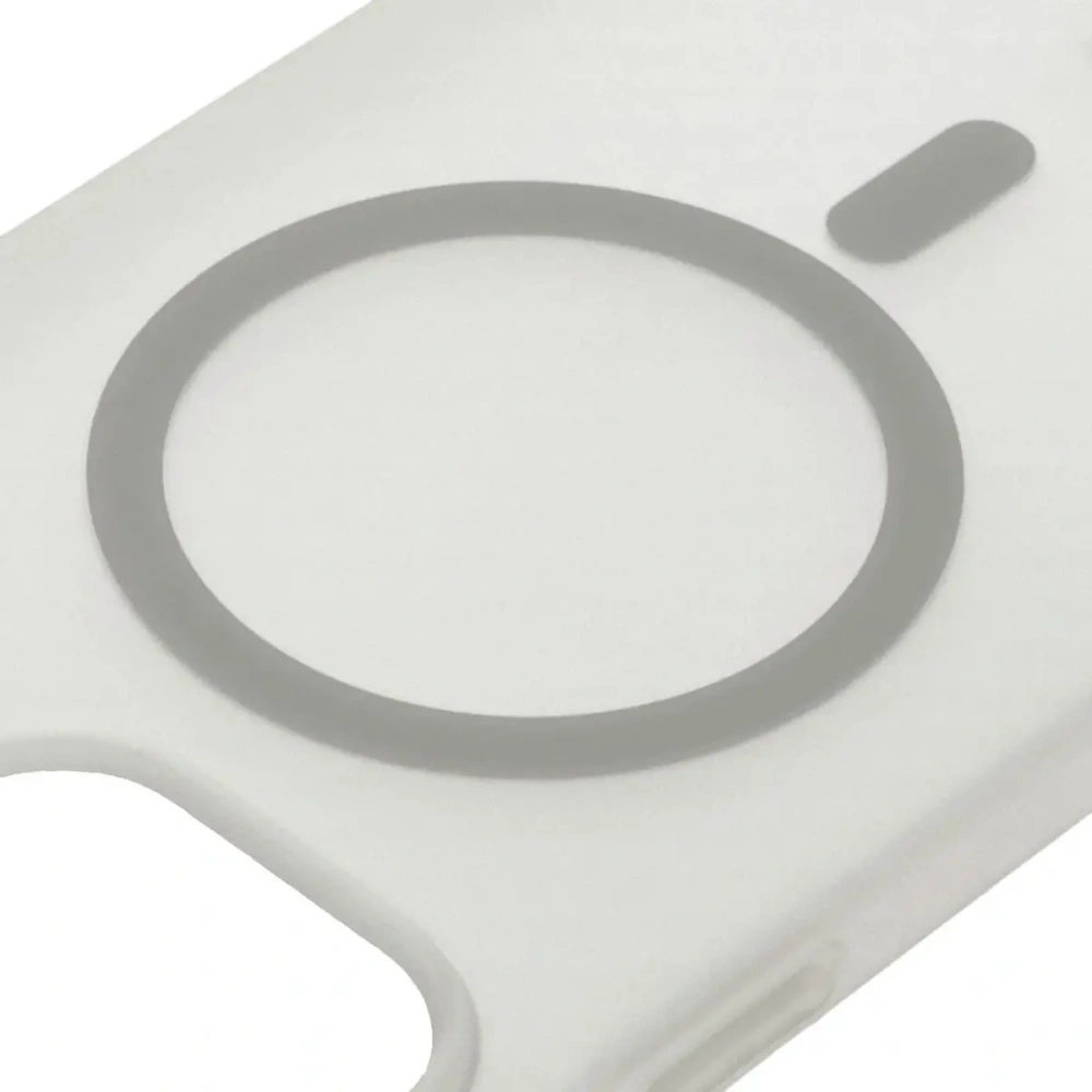 Etui z pierścieniem magnetycznym Bizon Case MatteO do Apple iPhone 15 Pro Max półprzezroczyste