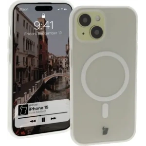 Kup Etui z pierścieniem magnetycznym Bizon Case MatteO do Apple iPhone 15 półprzezroczyste - BIZ7130 - {ean13} - Sklep Home Screen