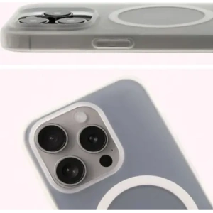 Kup Etui z pierścieniem magnetycznym Bizon Case MatteO do Apple iPhone 15 Pro półprzezroczyste - BIZ7131 - {ean13} - Sklep Home Screen
