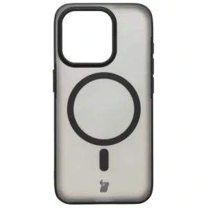 Kup Etui z pierścieniem magnetycznym Bizon Case MatteO do Apple iPhone 15 Pro półprzezroczyste z czarną ramką - BIZ7132 - {ean13} - Sklep Home Screen