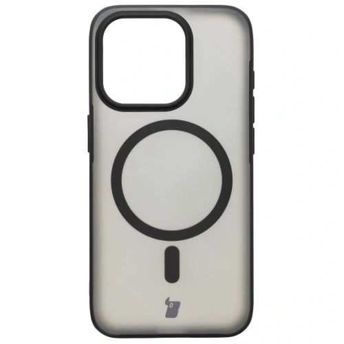 Kup Etui z pierścieniem magnetycznym Bizon Case MatteO do Apple iPhone 15 Pro półprzezroczyste z czarną ramką - BIZ7132 - {ean13} - Sklep Home Screen