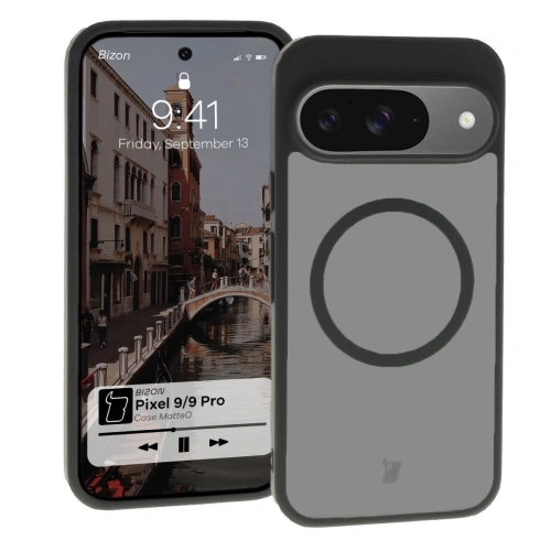 Buy Bizon Case MatteO Google Pixel 9/9 Pro transparent with black frame - BIZ7134 - {ean13} - Home Screen Store Europe