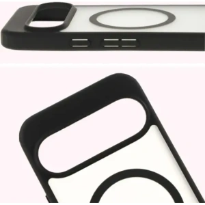 Kup Etui z pierścieniem magnetycznym Bizon Case MatteO do Google Pixel 9/9 Pro półprzezroczyste z czarną ramką - BIZ7134 - {ean13} - Sklep Home Screen