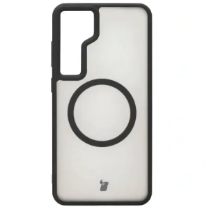 Kup Etui z pierścieniem magnetycznym Bizon Case MatteO do Samsung Galaxy S24 Plus półprzezroczyste z czarną ramką - BIZ7135 - {ean13} - Sklep Home Screen