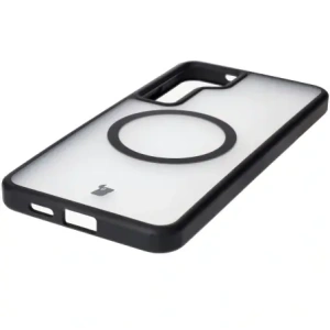Bizon Case MatteO Samsung Galaxy S24 Plus transparent cu ramă neagră