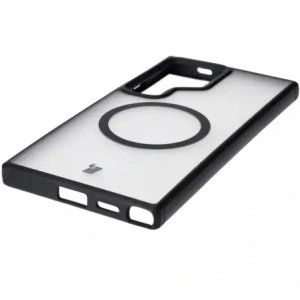 Kup Etui z pierścieniem magnetycznym Bizon Case MatteO do Samsung Galaxy S24 Ultra półprzezroczyste z czarną ramką - BIZ7136 - {ean13} - Sklep Home Screen