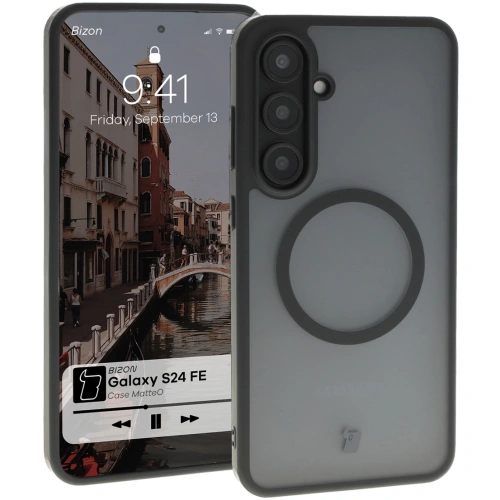 Buy Bizon Case MatteO Samsung Galaxy S24 FE transparent with black frame - BIZ7138 - {ean13} - Home Screen Store Europe