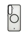 Kup Etui z pierścieniem magnetickým Bizon Case MatteO do Samsung Galaxy S24 FE poloprůhledné s černým rámem - BIZ7138 - {ean13} - Sklep Home Screen