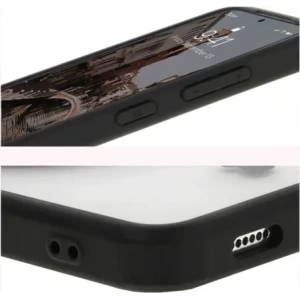 Kup Etui z pierścieniem magnetycznym Bizon Case MatteO do Samsung Galaxy S24 półprzezroczyste z czarną ramką - BIZ7139 - {ean13} - Sklep Home Screen