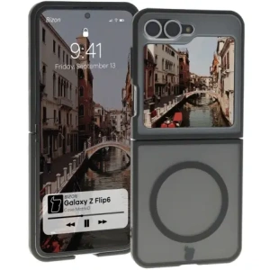 Kup Bizon Case MatteO Samsung Galaxy Z Flip6 transparent cu cadru negru - BIZ7140 - {ean13} - Sklep Home Screen