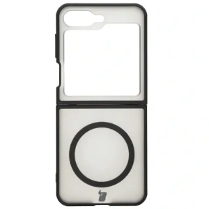 Kup Etui z pierścieniem magnetycznym Bizon Case MatteO do Samsung Galaxy Z Flip6 półprzezroczyste z czarną ramką - BIZ7140 - {ean13} - Sklep Home Screen