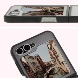 Kup Bizon Case MatteO Samsung Galaxy Z Flip6 átlátszó fekete kerettel - BIZ7140 - {ean13} - Sklep Home Screen