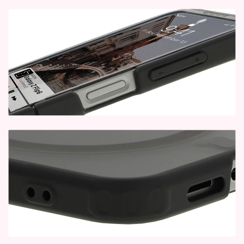 Kup Bizon Case MatteO Samsung Galaxy Z Flip6 transparent cu cadru negru - BIZ7140 - {ean13} - Sklep Home Screen