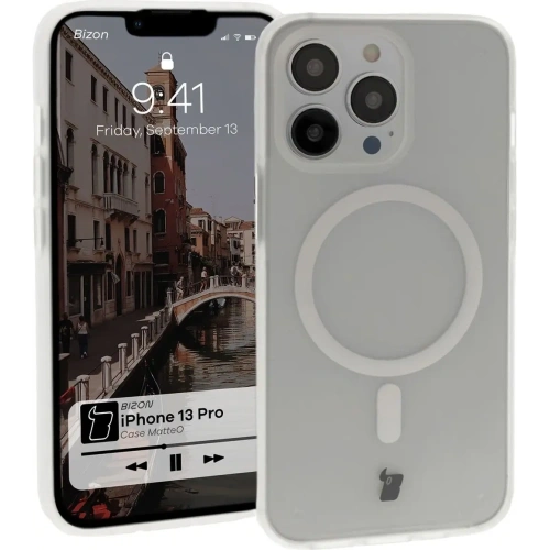 Kup Etui z pierścieniem magnetickým Bizon Case MatteO pro Apple iPhone 13 Pro poloprůhledné s průhledným rámem - BIZ7142 - {ean13} - Sklep Home Screen