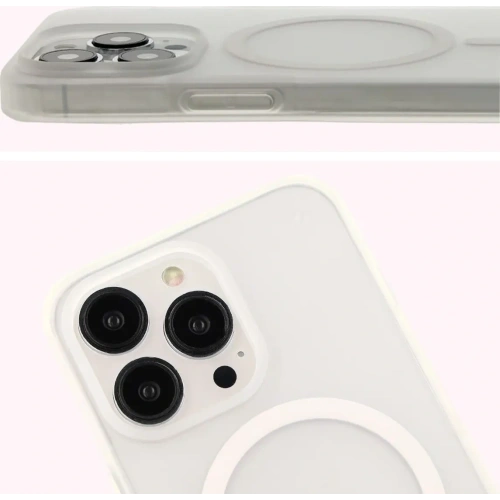 Kup Etui z pierścieniem magnetycznym Bizon Case MatteO do Apple iPhone 13 Pro półprzezroczyste z przezroczystą ramką - BIZ7142 - {ean13} - Sklep Home Screen