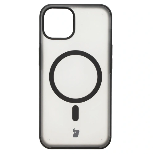 Kup Etui z pierścieniem magnetycznym Bizon Case MatteO do Apple iPhone 14 / Phone 13 półprzezroczyste z czarną ramką - BIZ7143 - {ean13} - Sklep Home Screen