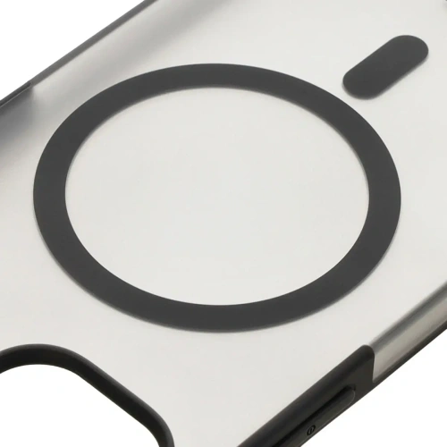 Kup Etui z pierścieniem magnetycznym Bizon Case MatteO do Apple iPhone 14 / Phone 13 półprzezroczyste z czarną ramką - BIZ7143 - {ean13} - Sklep Home Screen